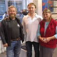 David Habermann with his parents