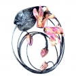 brooch Cyclamen